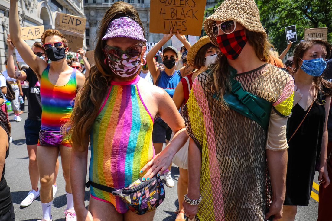 Photographs from the Queer Liberation March, from Foley Square to Washington Square Park